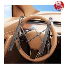 DICMKY Car Laptop Mount Steering Wheel Metallic Gray