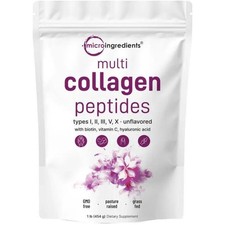 Multi Collagen Peptides Complex I/II/III/V/X with HA  Biotin  Micro Ingredients