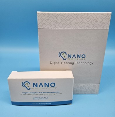 NANO Hearing Aids Digital Technology Left and Right Ear w/Batteries ZDC-901A