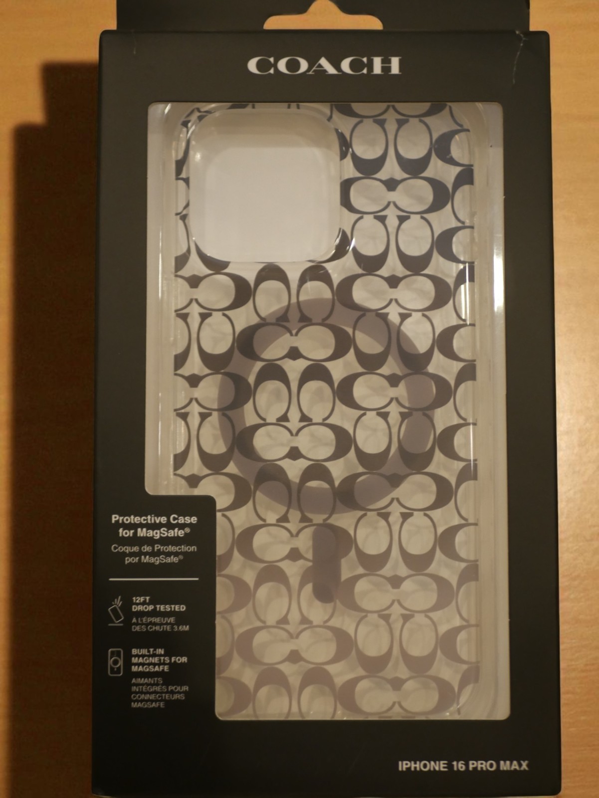 NEW Coach Signature C Ombre Magsafe iPhone 16 PRO MAX CELL PHONE PROTECT Case