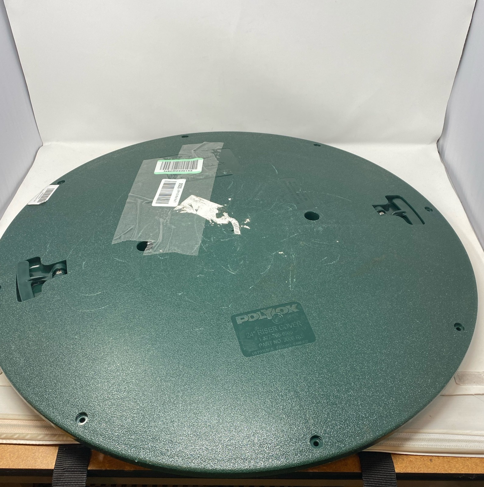 Polylok 24-Inch Green Septic Tank Riser Cover/Lid 3008-RC