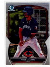 Ariel Castro Minnesota Twins 2023 Bowman Chrome Draft Refractor