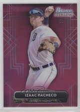 2022 Bowman Sterling Prospects Magenta Refractor 51/75 Izaac Pacheco #BSP-93 1b8