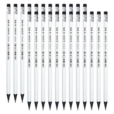 BLACKOO Series HB Wood-Cased Pencils, 24-Pack Pre-Sharpened with Top Erasers,...