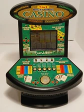 Excalibur 5 In 1 Deluxe Virtual Casino Electronic Portable Handheld Game - Works