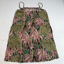 Summer Vacation Madewell Mini Dress Tropical Print Sundress Size 00