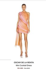 Oscar de la Renta Resort Runway Pink Bow Maxi Gown Evening Dress US 6