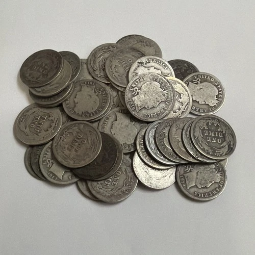 50 Barber Silver Dimes – Full Roll ($5 Face Value) – 90% Silver