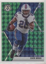 2020 Panini Mosaic Rookies Green Mosaic Prizm Zack Moss #231 7iu