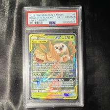 2019 Pokemon TCG Rowlet & Alolan Exeggutor GX 1/236 Unified Minds Holo PSA 10 on eBay