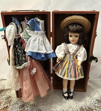 Vintage 1950 s Mary Hoyer Doll Trunk Set Wardrobe Original Many Tagged Clothes