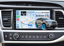 4G 64GB for Toyota Highlander 2014-2019 Car Radio Stereo Wi-Fi GPS 1280 800 Navi