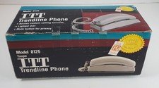 Vintage Corinth Cortelco ITT Trendline 8125 Taupe Push Button Wall Phone