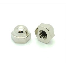 10-32 Nickel Plated Acorn Hex Cap Nuts, 50 Qty (BCP242)