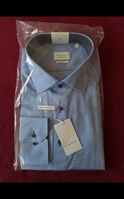 ETERNA Hemd 43 44 shirt 17in modern Fit BLAU Kent last Chance D NEU OVP bicolor 