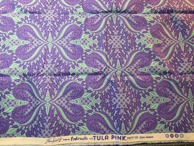 Tula Pink Pinkervill Gate Keeper Daydreamer OOP. 2 Yds. Cotton Quilting Fabric