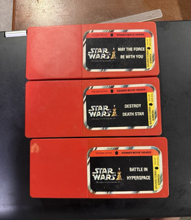 Kenner Star Wars Movie Viewer Video Center 3 Cartridge Lot 1977 Vintage