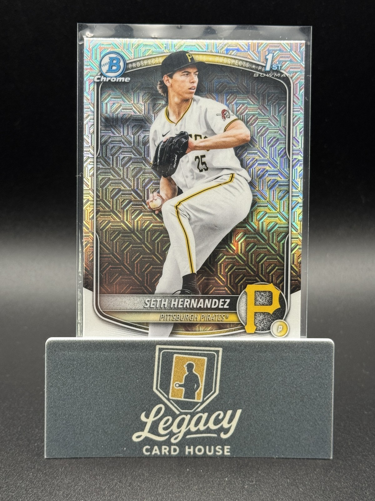 2025 Bowman Draft #BDC-25 Seth Hernandez Chrome Mojo Refractor