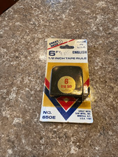 Vintage sealed 6 foot half inch tape rule made in the USA