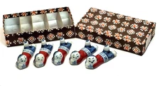 Set of 5 Vintage Japanese Chop Stick Rests ~ Resting Baby Porcelain