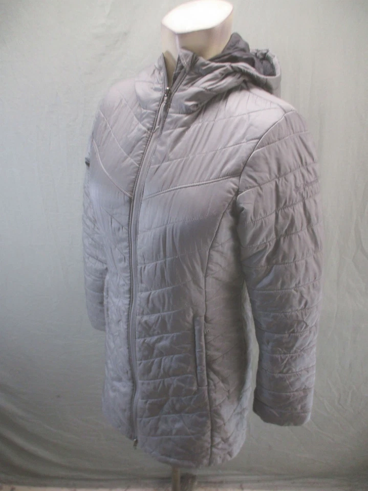 Columbia Size XS Womens Gray Omni Heat Hooded Insulated Warm Full Zip Parka 699 - Image 3 of 4