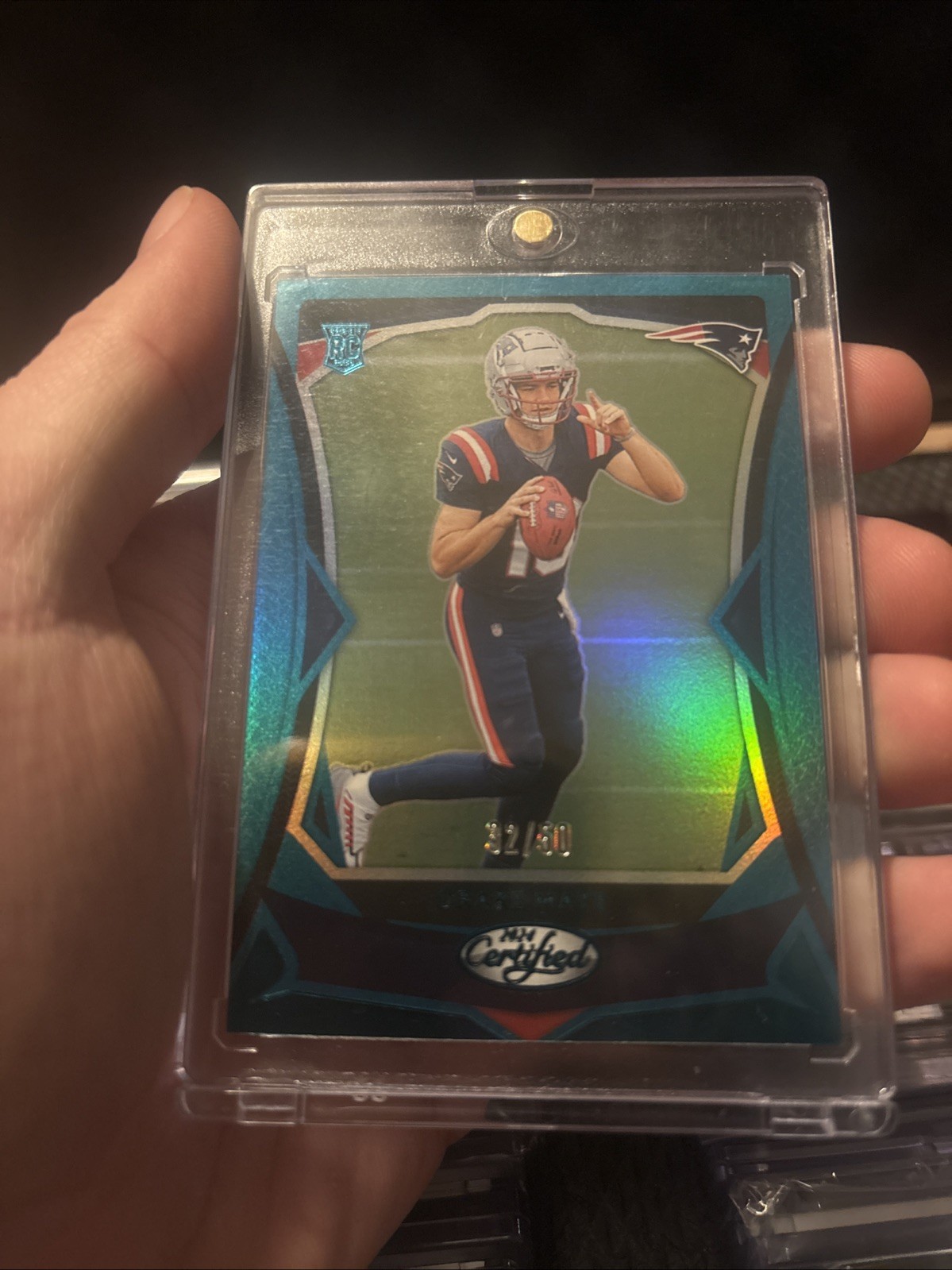 2024 Panini Certified Rookies Drake Maye #103 Teal Mirror /50 (RC) Patriots SSP