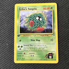 Pokemon Card - Gym Heroes 79/132 - ERIKA'S TANGELA (common) **1st Edition** - NM