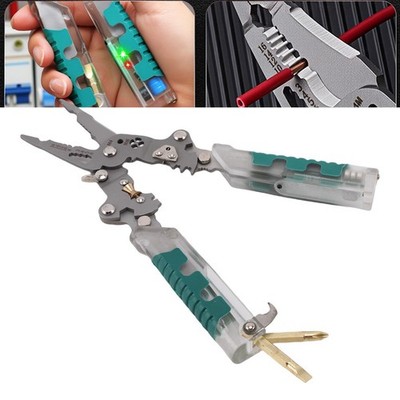 20 in 1 Wire Stripper Multifunctional Electrical Test Folding Pliers Tool