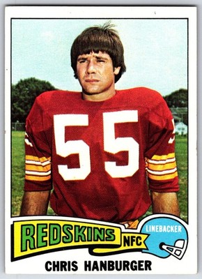 1975 Topps #419 - Chris Hanburger Washington Redskins (ENM) *HGCARDS*
