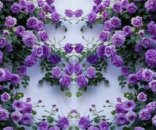 Purple Climbing Rose Rosa Seeds Bush Vine Climber Fragrant Butterfly Rare Non...