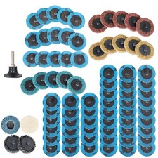 71PCS 2" Sanding Discs Set W/ 1/4 Holder Die Grinder Quick Change Disc