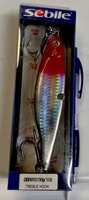 Sebile Vibrato Flutter Jig, 5oz, Red/Chrome, Fresh-Salt Water Rig