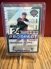 2024 Panini Prospect Edition Francisco Vilorio Green Auto /25