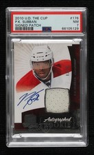 2010-11 Upper Deck The Cup Rookie 63/99 PK Subban #176 PSA 7 Patch Auto 0bz8