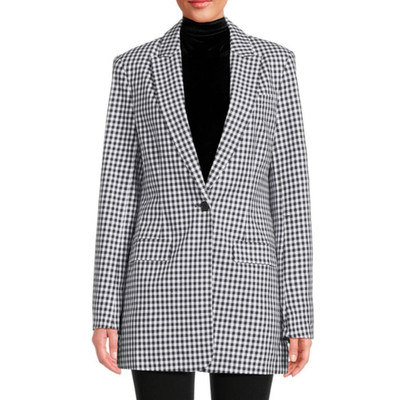 NWOT Anthropologie Favorite Daughter The Break Up Gingham Plaid Blazer, size 2