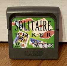 Solitaire Poker Sega Game Gear Video Game Multiplayer 1991