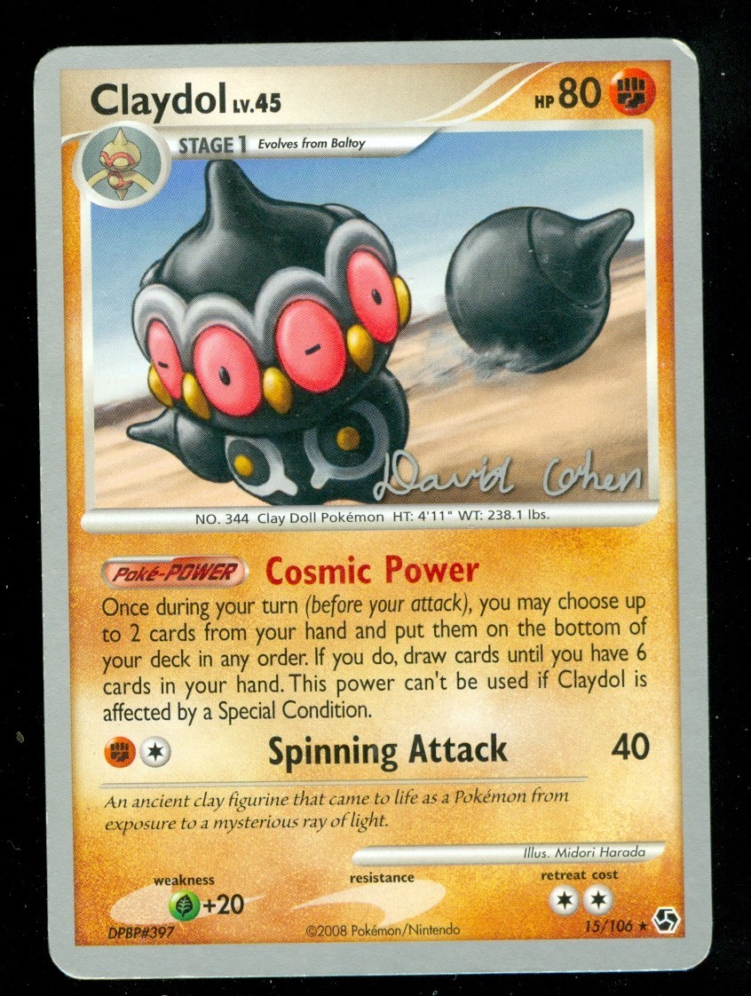Pokemon CLAYDOL 15/106 Great Encounters - 2009 World Championships - NEAR MINT
