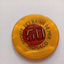 Casino Jeton  50 fr Monte Carlo,Monaco ,44 mm