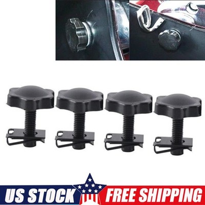 For Harley Street Road Electra Glide 4x Black Saddlebag Lock Mounting Bolt Screw