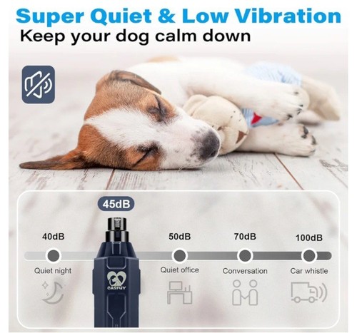 Casfuy 6-Speed Dog Nail Grinder- Newest Enhanced Pet Nail Grinder Super Quiet... - Picture 5 of 8