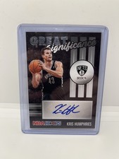 Auto! Kris Humphries 2020-21 Panini NBA Hoops GREAT SIGNIFICANCE Auto