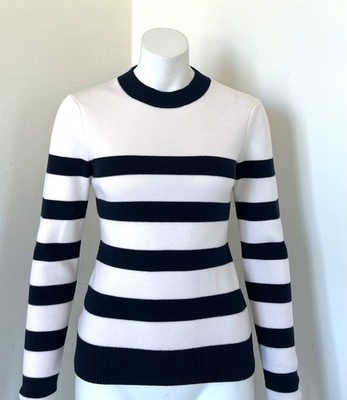 Monse Merino Wool Striped Open Back Pullover Sweater Size S