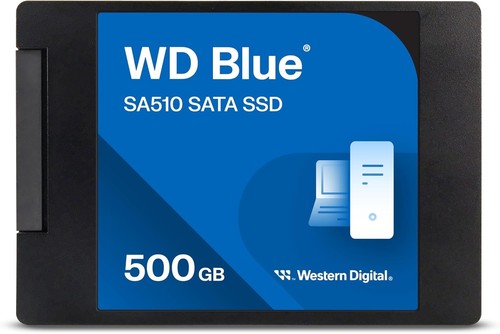 Western Digital 500GB SSD WD Blue SA510 SATA III 6GB/s Festplatte (WDS500G3B0A)