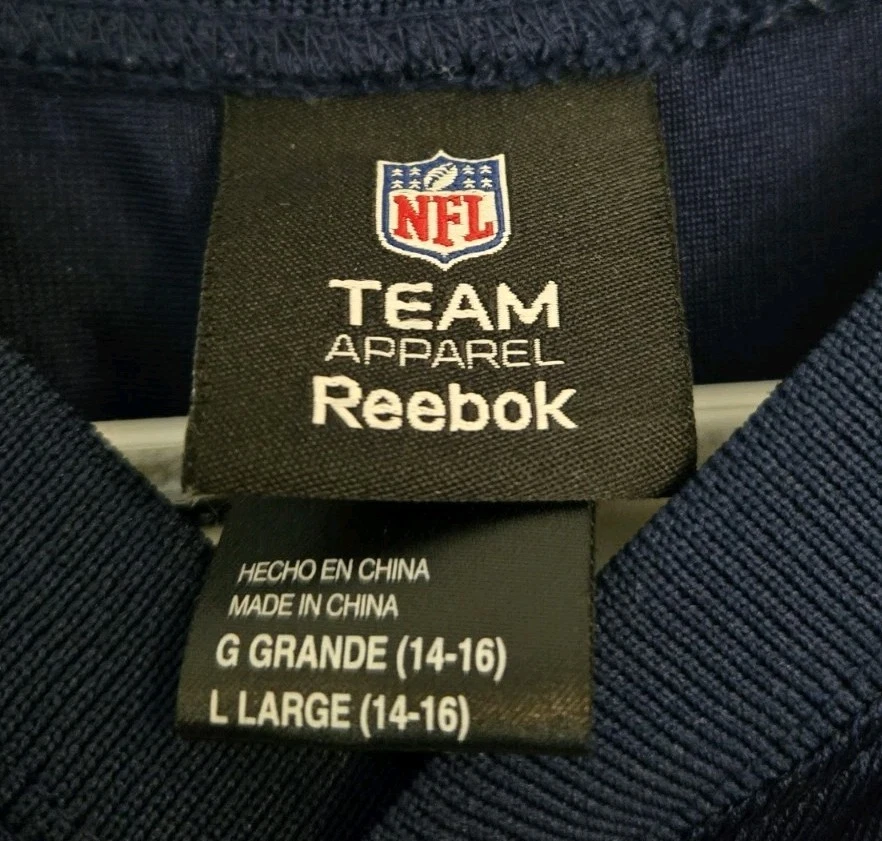 Vintage Randy Moss Jersey Youth Large New England Patriots Reebok NFL Rare - Image 3 of 4