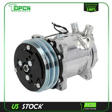 Ac Compressor W 2-groove Pulley For Sanden 508 Style V-belt Chrome Black Ac Compressor W 2-groove Pulley For Sanden 508 Style V-belt Chrome Black