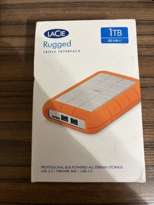 LaCie Rugged 1TB External Hard Drive