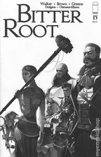 Bitter Root #15B Greene B&W Variant VF 2021 Stock Image
