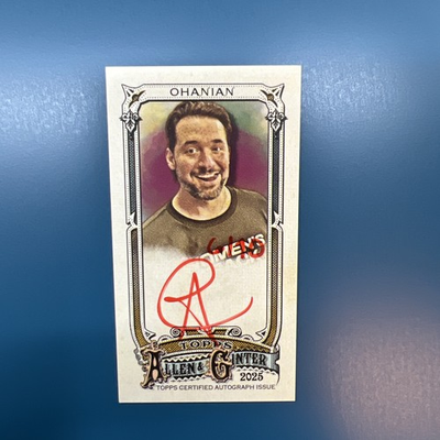 #ad #ad 2025 Topps Allen amp; Ginter #MA AO Alexis Ohanian Mini Auto Red 10 Rare Reddit $599.00
