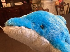 Aurora World Blue Ivory Dolphin 20" Large Stuffed Plush SOFT