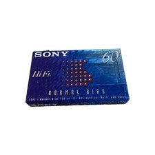 New SONY HiFi 60 Minute Normal Bias Cassette Tape Sealed
